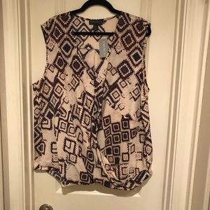 NWT Forever21 Tribal Print Sleeveless Blouse